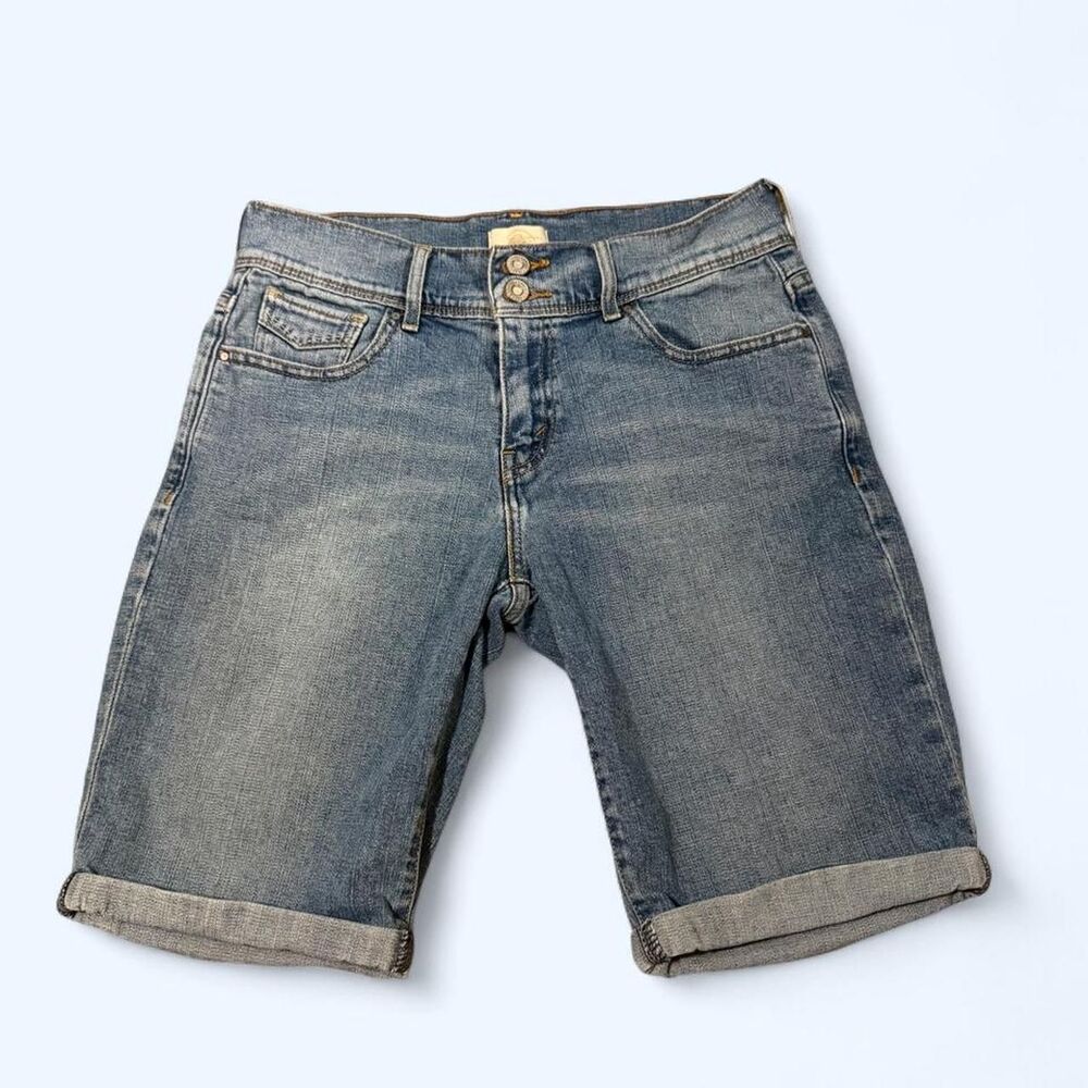 Levi's Women's Blue Bermuda 515 Blue Denim Shorts